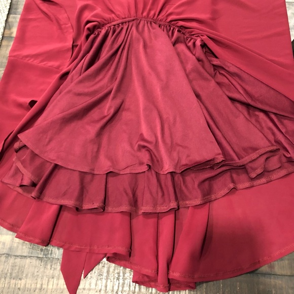 Pink Martini, Burgundy Cocktail Dress - Picture 8 of 10